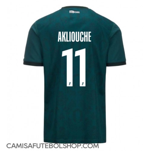 Camisa de time de futebol AS Monaco Maghnes Akliouche #11 Replicas 2º Equipamento 2024-25 Manga Curta
